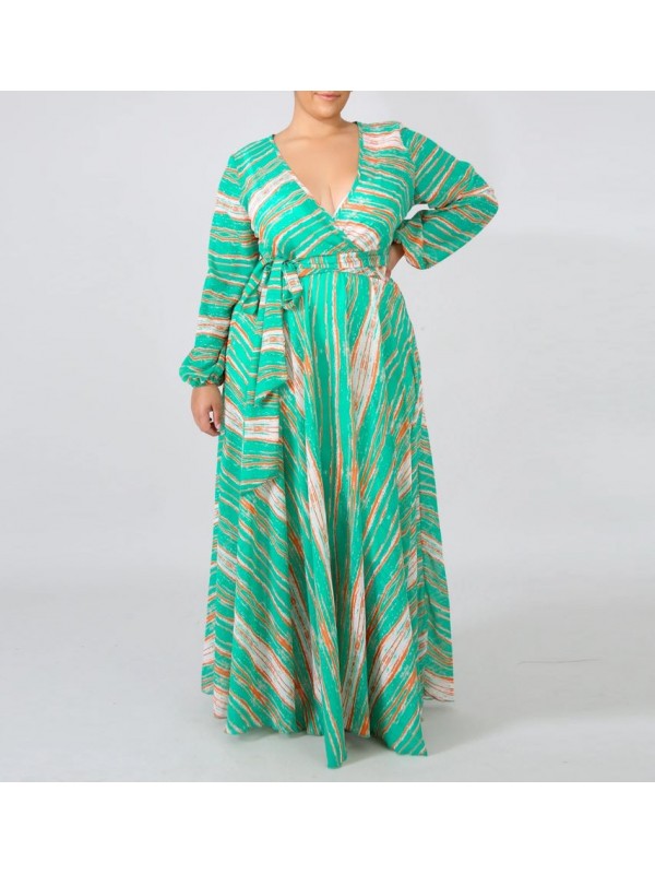 Vestito Donna Lungo Plus Taglie Grandi Woman Oversize Maxi Dress OS120013B f9